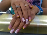 Yellow French With Floral 