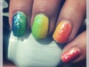 Rainbow Ombr&#233; Nails