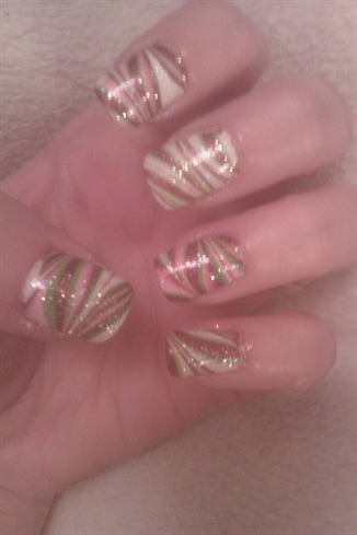 Christmas Candy water marble