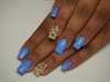 3d flowers and periwinkle polish