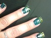 green gold gradient water marble