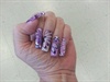 Purple and white water marble