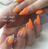 Orange Holiday Nails