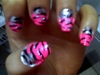 Silver and Pink Zebra Sparkle