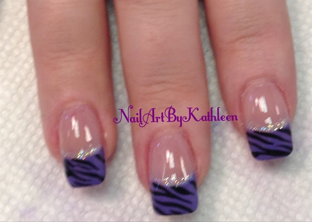 Purple French Zebra Stripes