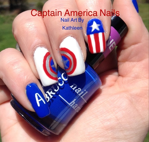 Captain America Nails