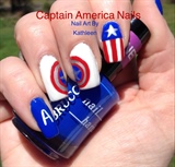 Captain America Nails
