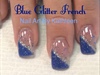 Blue Glitter French 