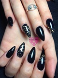 Black With Foil Accent