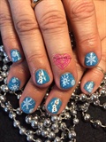 Frosty Snowman Nails