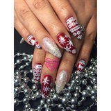 Christmas Sweater Nails