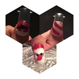 1st Attempt At Christmas Nails