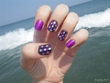 Purple with dots