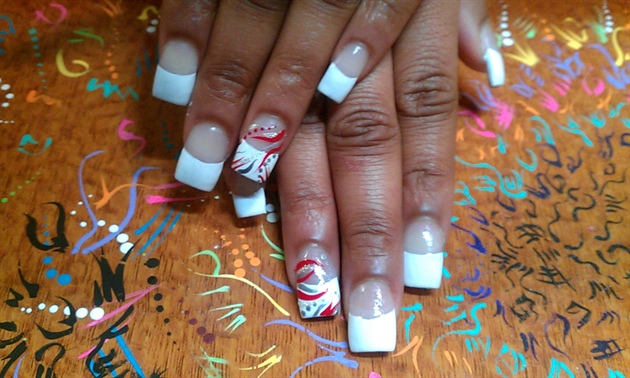 french tip with twist