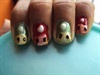Mario mushroom nails