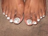 White Abstract Toes