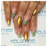 Acrylic French With Glitter And ManiQ