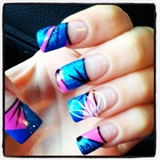 Funky 80s Nails