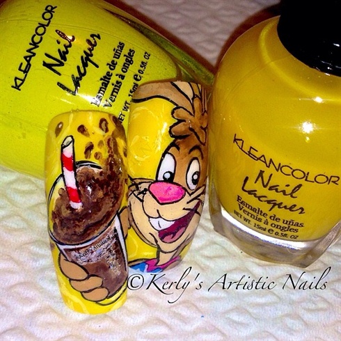 Nesquik - Chocolate Milk Nail Art