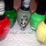 Tom Cat - Tom and Jerry Nail Art