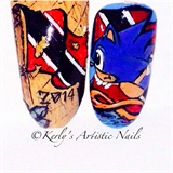 Sonic the hedgehog Nails 