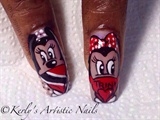 Minnie Mouse Emilio Ramos Inspired Nails