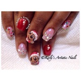 Mini Mickey and Minnie Mouse Nails