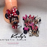 3d Minnie Mouse Nail Art