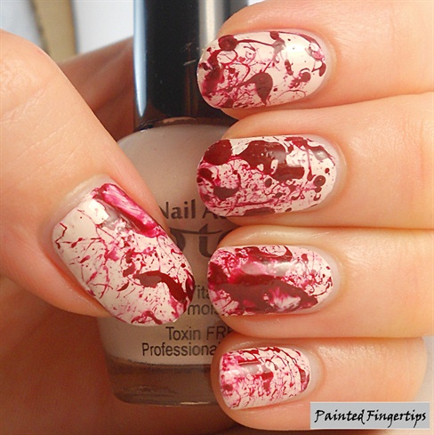 Blood spatter nails