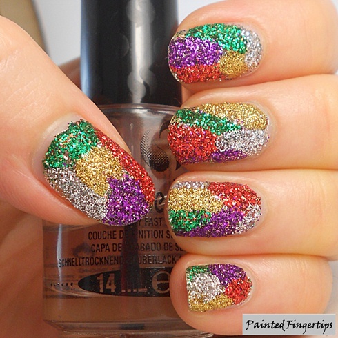 Glitter bling nails