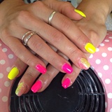 Pink&amp;yellow Flop, Shade Glitter Effect 