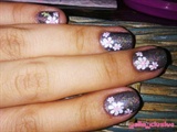 Holographic nails with flowers