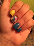 Candy Blue nails