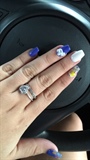 Blue &amp; White Summer nails 