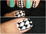 Houndstooth Pattern Nails