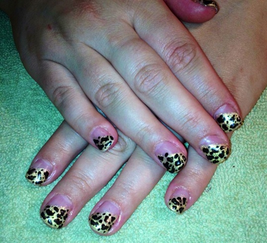 Leopard Print Gel Manicure