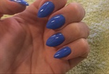 Blue Almond Nails 