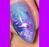 Marbled Almond Nail