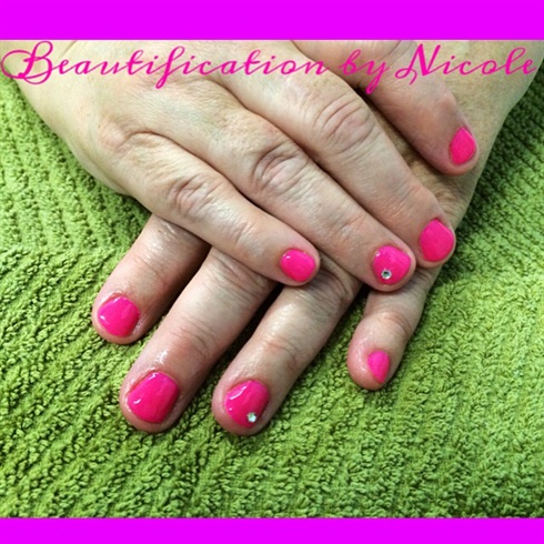 Hot Pink Luxio Gel Manicure