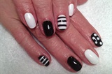 Black and white with dots and stripes!