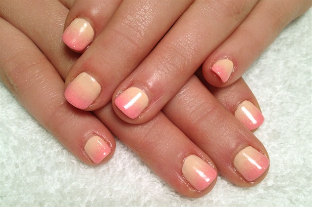 Peach to Pink ombre