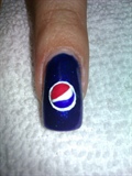Pepsi Nail Art