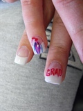 Brittney&#39;s Grad nail art