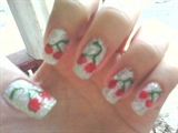 cherries nail art :)