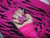 Pink, Black, and Silver Zebra Nails.