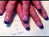 Purple Glitter Nails 