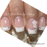 French Gel With Gel Rose 