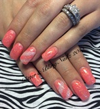 Full Color Coral Nails