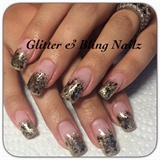 Transfer Foils With Gold Glitter 