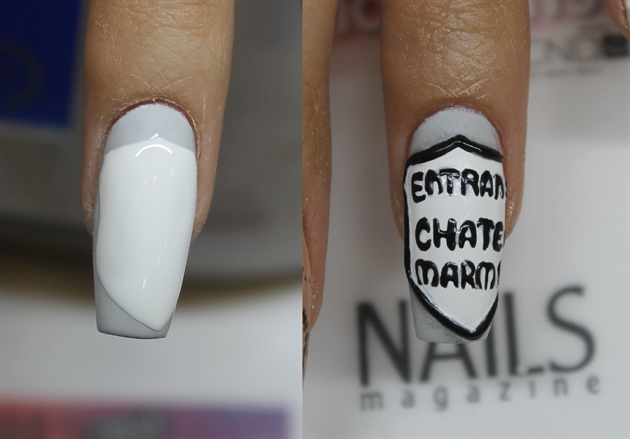 Chateau Marmont's entrance sign is also made with multiple layers of gel polish. 